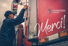 Immensément fier des camionneurs et camionneuses