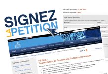 Importante pétition pour améliorer le financement du transport scolaire