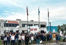 130 Teamsters employés de Quincaillerie Richelieu en grève à Montréal